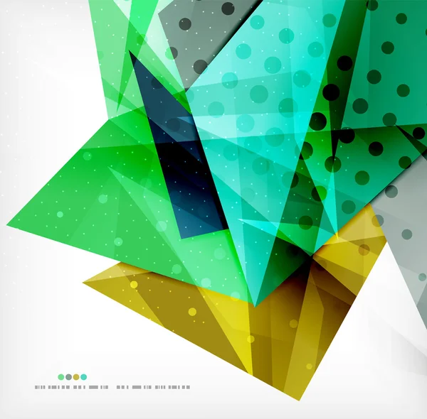 Composition abstraite colorée se chevauchant — Image vectorielle