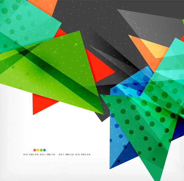 Abstracte kleurrijke overlappende compositie — Stockvector