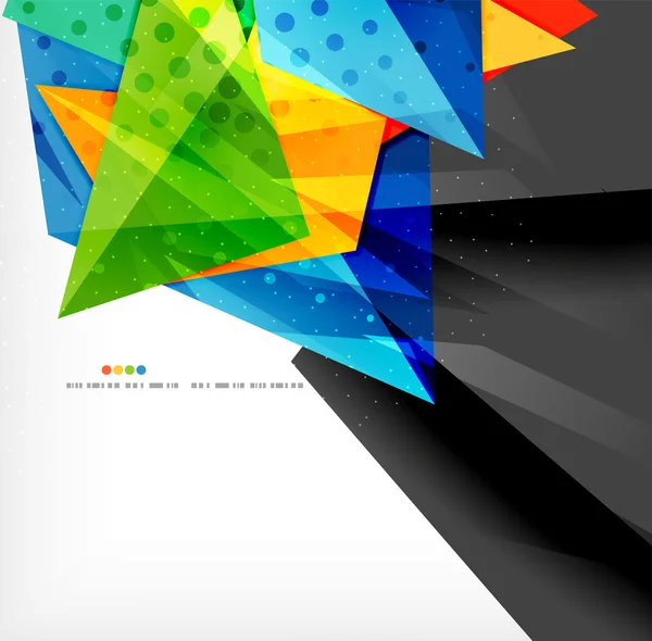 Komposisi tumpang tindih warna abstrak - Stok Vektor