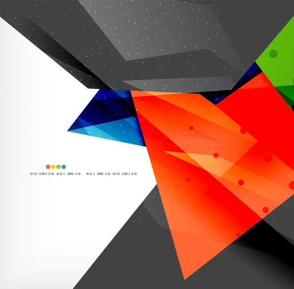 Composition abstraite colorée se chevauchant — Image vectorielle