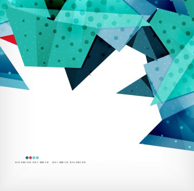 Geometrik şekil fütüristik arka plan