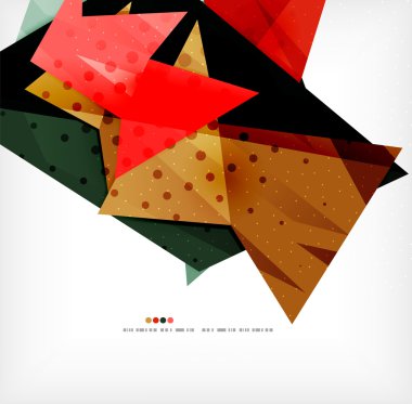 Geometrik şekil fütüristik arka plan