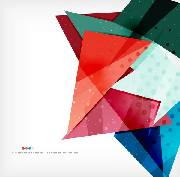 幾何学的形状の抽象的な未来的な背景 — ストックベクタ