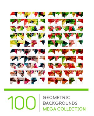 geometrik arka mega toplama