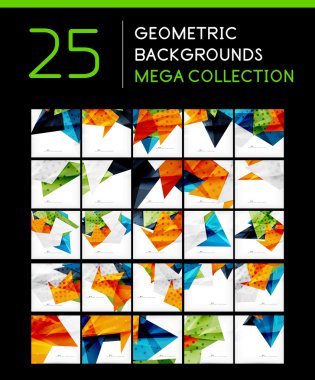 geometrik arka mega toplama