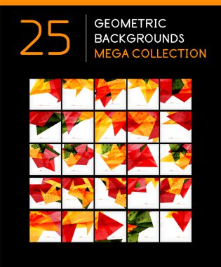 geometrik arka mega toplama