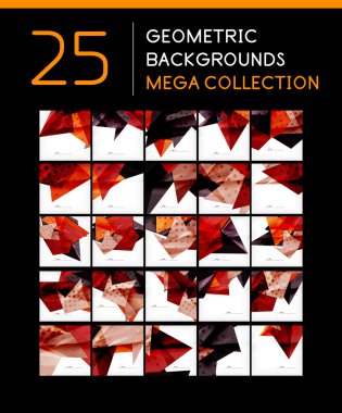 geometrik arka mega toplama