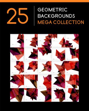 geometrik arka mega toplama