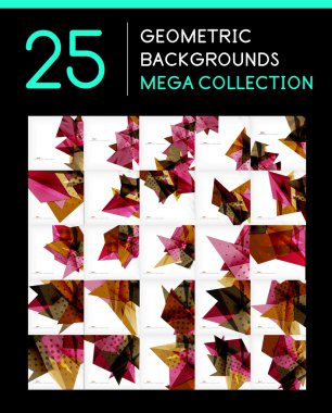 geometrik arka mega toplama