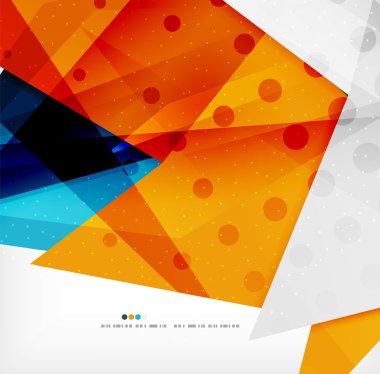 Modern 3d soyut şekiller üzerinde beyaz düzeni