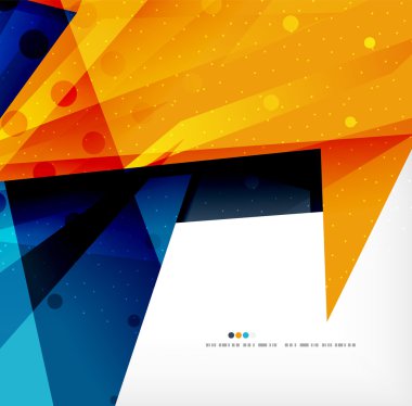 Modern 3d soyut şekiller üzerinde beyaz düzeni