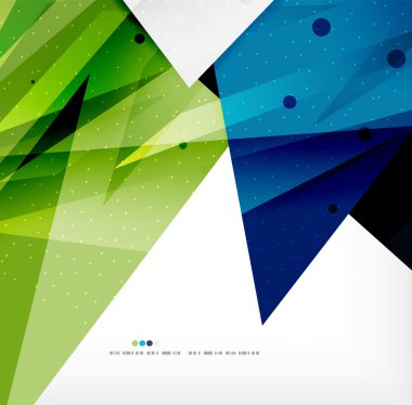 Modern 3d soyut şekiller üzerinde beyaz düzeni