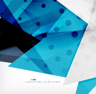 Modern 3d soyut şekiller üzerinde beyaz düzeni