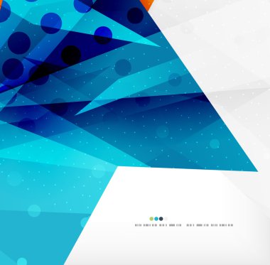 Modern 3d soyut şekiller üzerinde beyaz düzeni