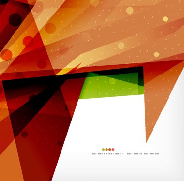 Modern 3d soyut şekiller üzerinde beyaz düzeni