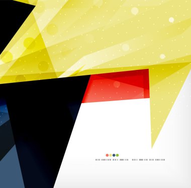 Modern 3d soyut şekiller üzerinde beyaz düzeni