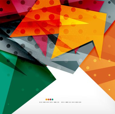 Fütüristik şekiller arka plan vektör