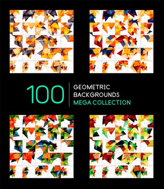 üçgen arka büyük mega toplama