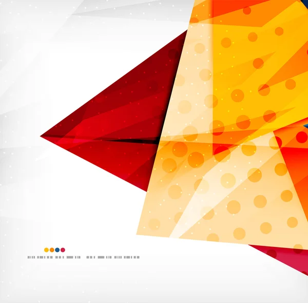 Modern 3d parlak örtüşen üçgenler — Stok Vektör