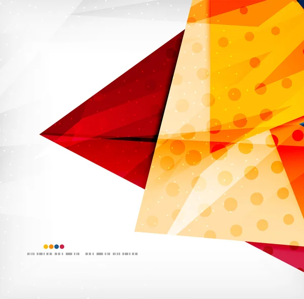 Triangles chevauchants brillants 3d modernes — Image vectorielle