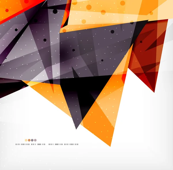 Modernos triángulos superpuestos brillantes 3d — Archivo Imágenes Vectoriales
