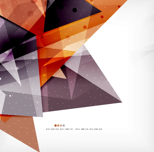 Modernos triángulos superpuestos brillantes 3d — Archivo Imágenes Vectoriales
