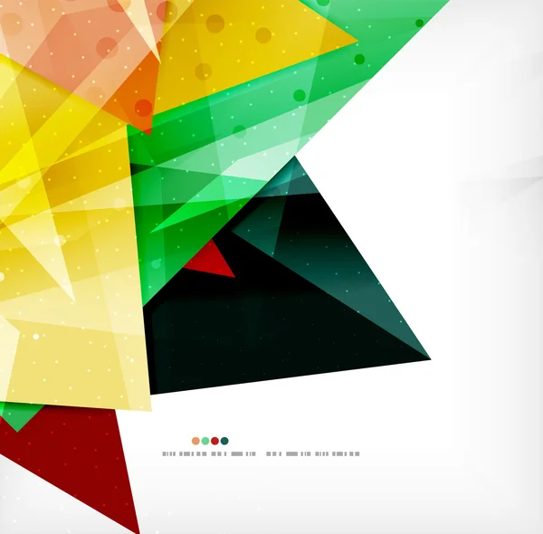 Triangles chevauchants brillants 3d modernes — Image vectorielle