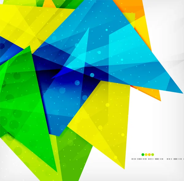 Moderna 3d glansigt överlappande trianglar — Stock vektor