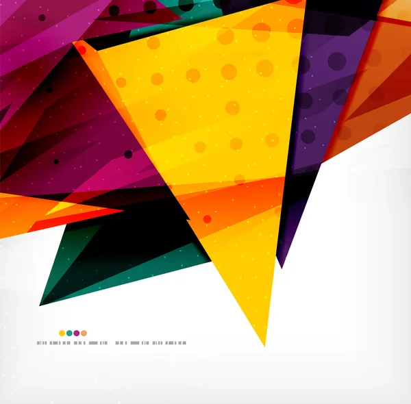 现代的 3d 的有光泽的重叠的三角形 — 图库矢量图片