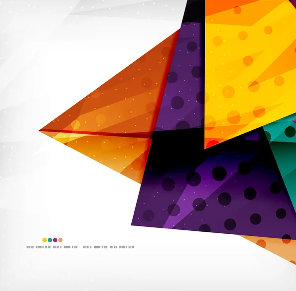 Triangles chevauchants brillants 3d modernes — Image vectorielle