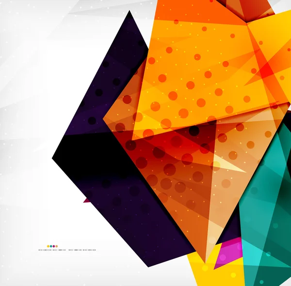 Triangles chevauchants brillants 3d modernes — Image vectorielle