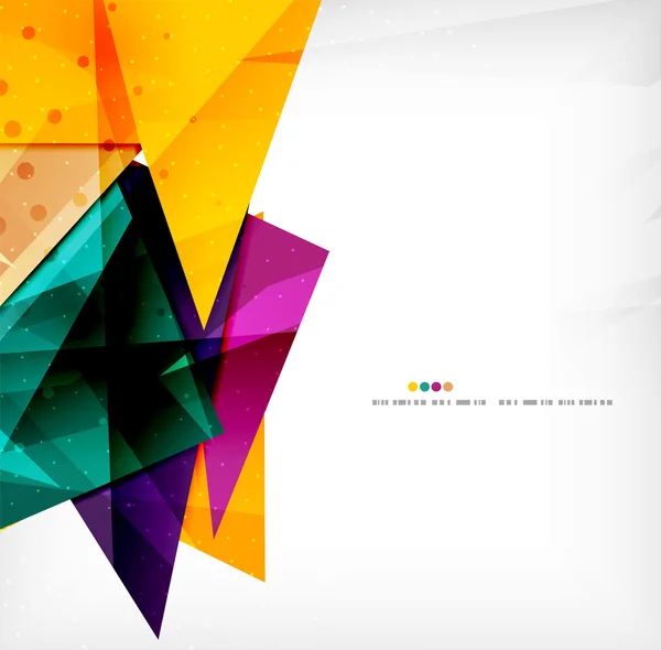Triangles chevauchants brillants 3d modernes — Image vectorielle