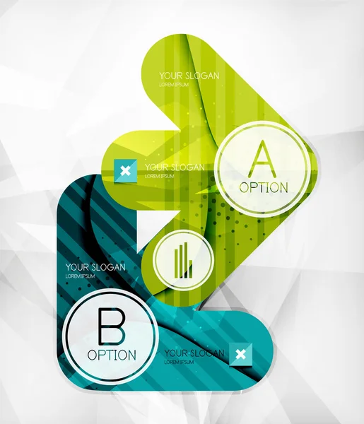 Layout de opção infográfico moderno —  Vetores de Stock