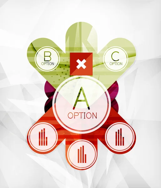 Layout de opção infográfico moderno —  Vetores de Stock