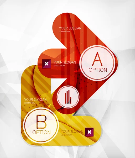 Layout de opção infográfico moderno —  Vetores de Stock