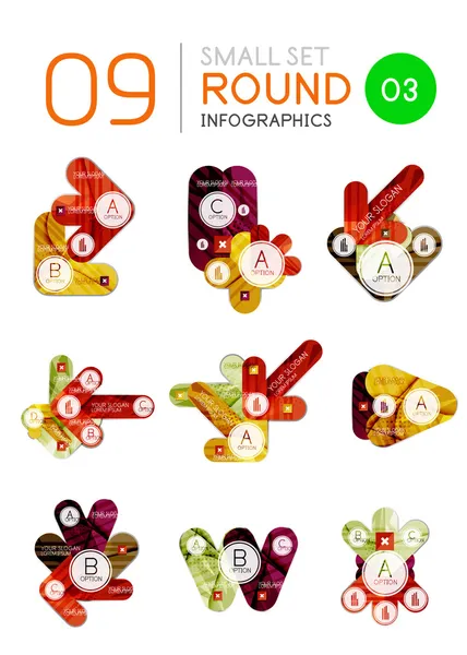 Modelos modernos de infográficos de negócios — Vetor de Stock