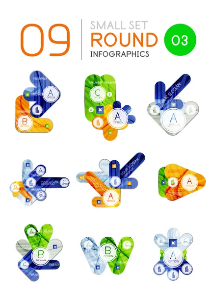 Modèles d'infographie d'entreprise modernes — Image vectorielle