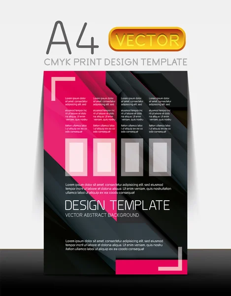 Abstract flyer brochure design template — Stock Vector