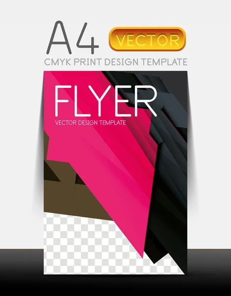 Abstrakte Flyer Broschüre Design-Vorlage — Stockvektor
