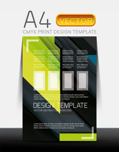 Plantilla de diseño de folleto de folleto abstracto — Vector de stock