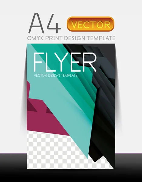 Abstrakte Flyer Broschüre Design-Vorlage — Stockvektor