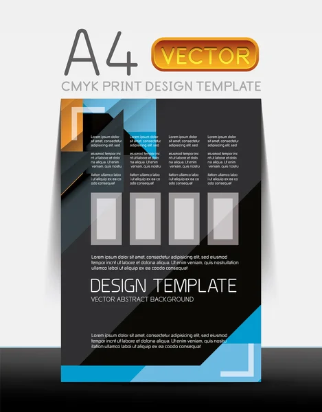 Plantilla de diseño de folleto de folleto abstracto — Vector de stock