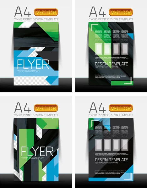 Abstract flyer - brochure templates set — Stock Vector