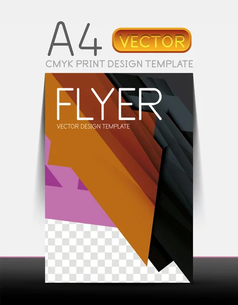 Abstraktní leták leták vektorová design — Stockový vektor