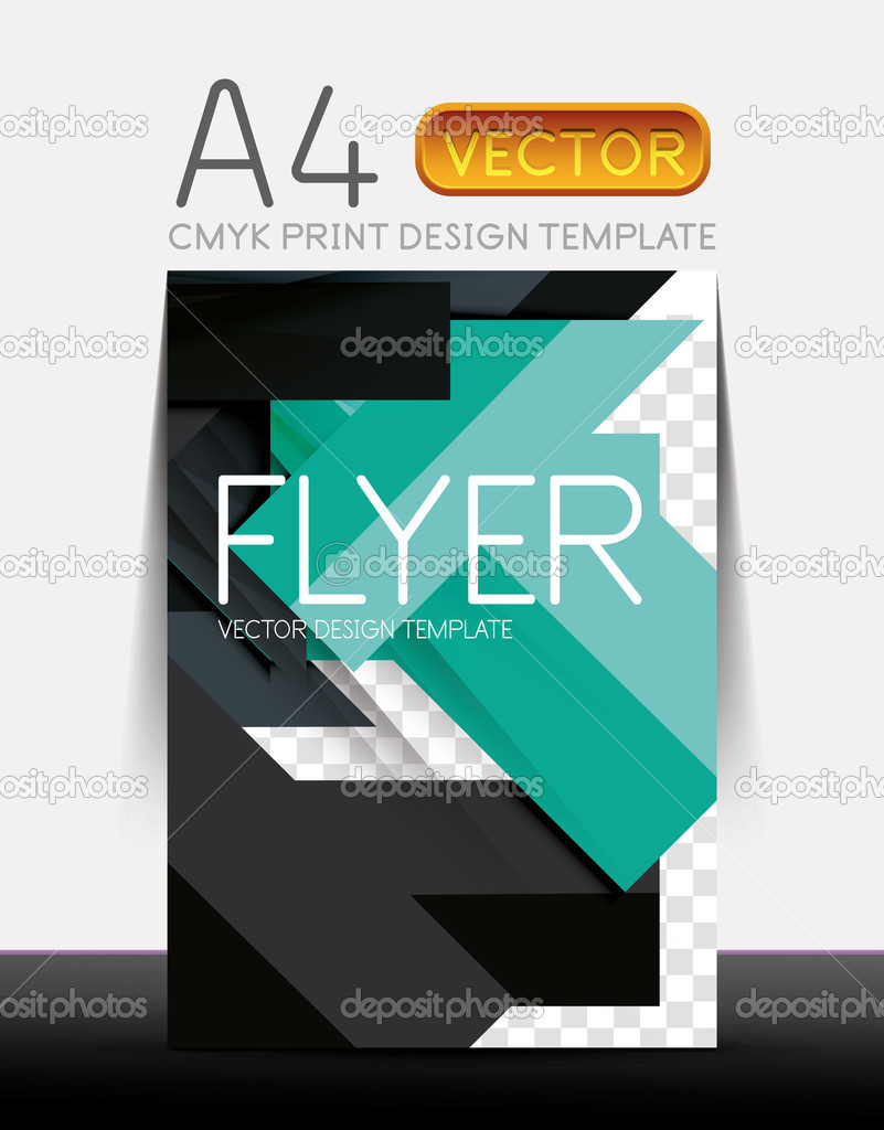 Abstract flyer brochure design template