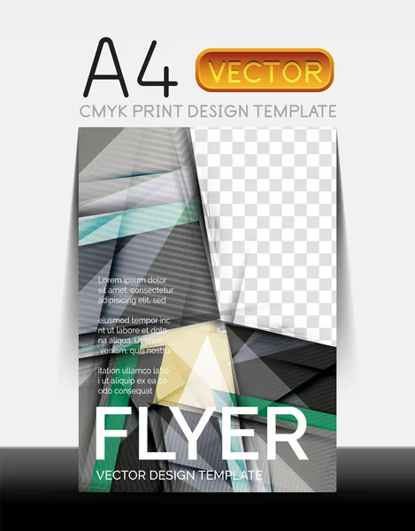 Diseño de folleto moderno vectorial — Archivo Imágenes Vectoriales
