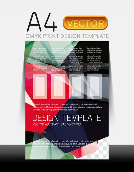 Diseño de folleto moderno vectorial — Vector de stock