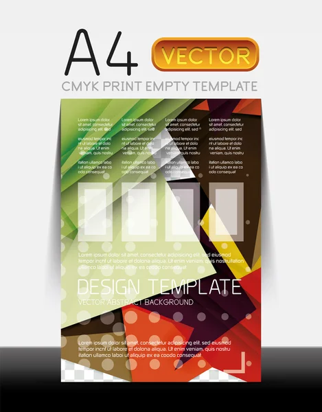 Vector Modern Flyer Design — Stock Vector