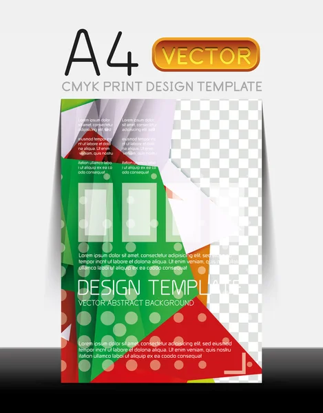 Diseño de folleto moderno vectorial — Vector de stock