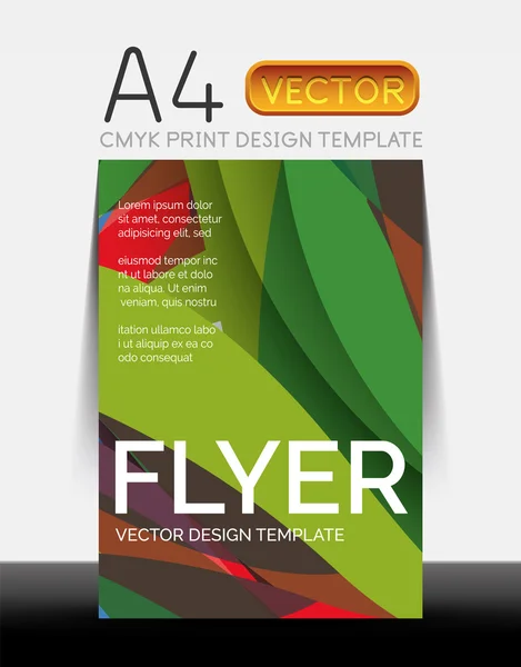 Conception de flyer moderne vectoriel — Image vectorielle